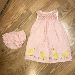 Mini Boden Smocked Easter Dress